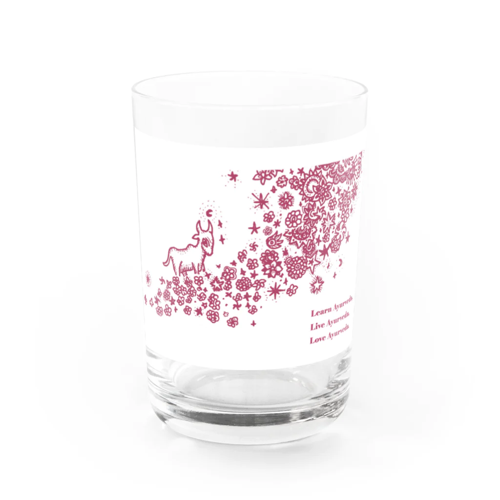 AYV2020のお花畑をお散歩 Water Glass :front