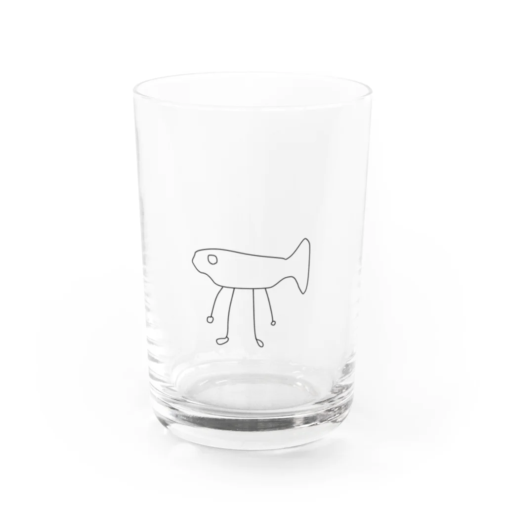 ﾃｷｻｽﾄﾙﾈ-ﾄﾞのさかなまん Water Glass :front