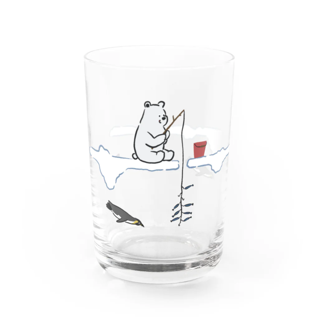 ᴀᴋɪ ¨̮の氷の世界　しろくまくん Water Glass :front