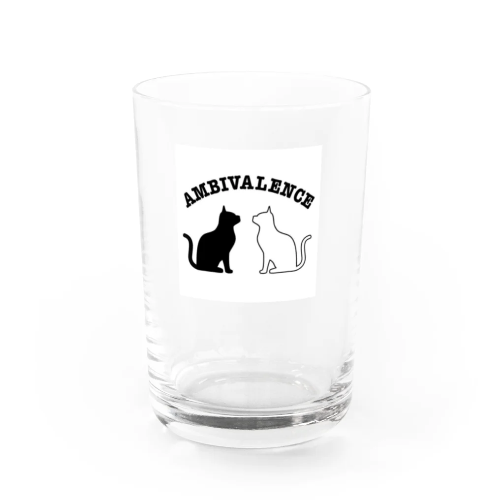 ambivalence official goodsのアンビバキャット Water Glass :front