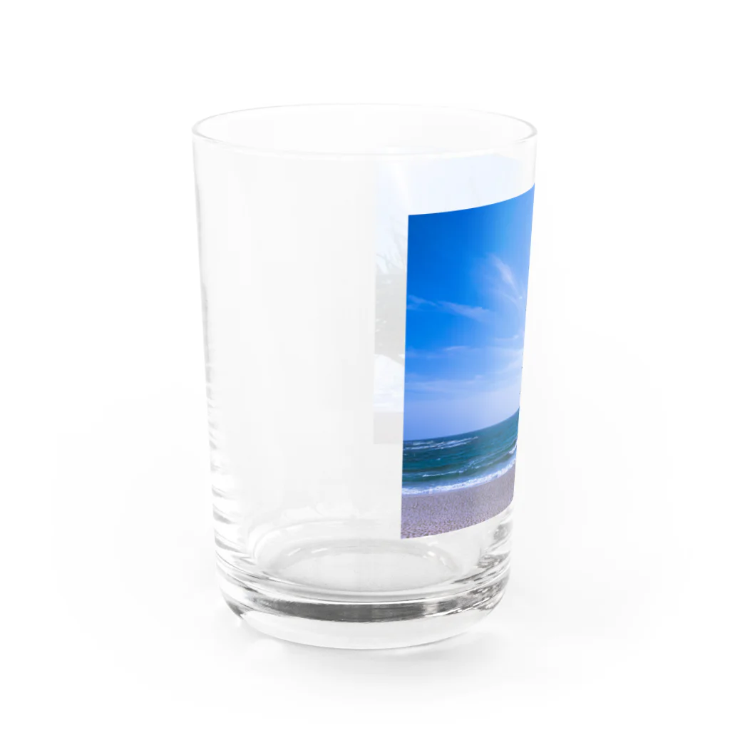 sunflower_farmのbeachside Water Glass :front