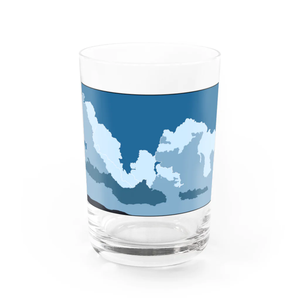 kizamiの夏、曇 Water Glass :front