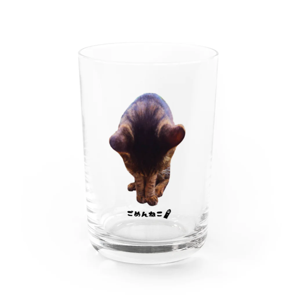 うさミミっミ(無駄に元気)のごめんねこ Water Glass :front