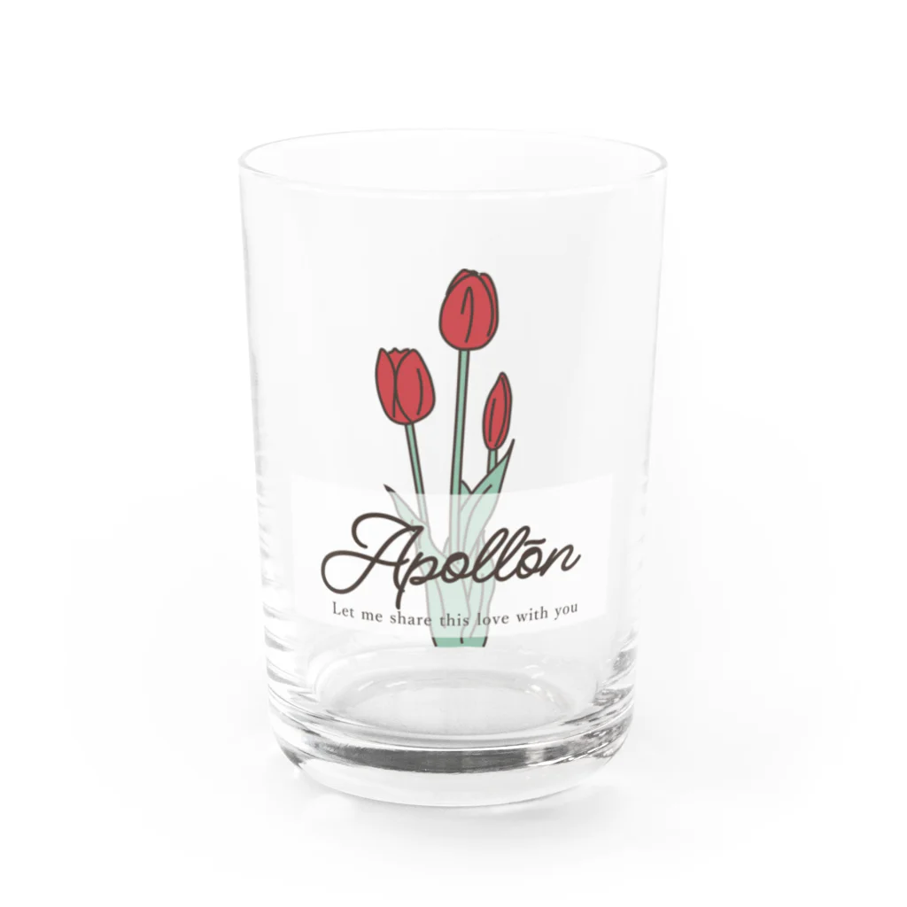 Apollonのチューリップグッズ🌷 Water Glass :front