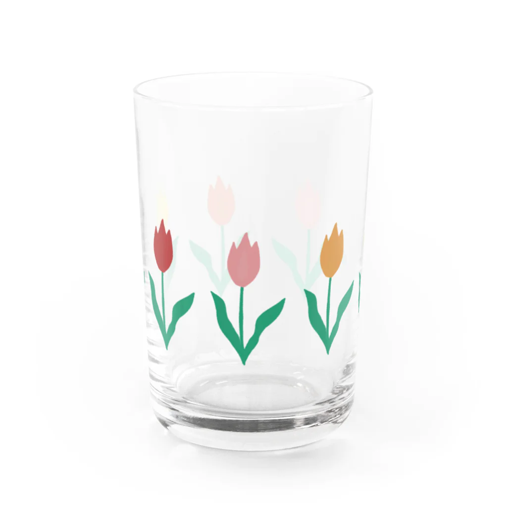 0012 AMKRのチューリップ Water Glass :front