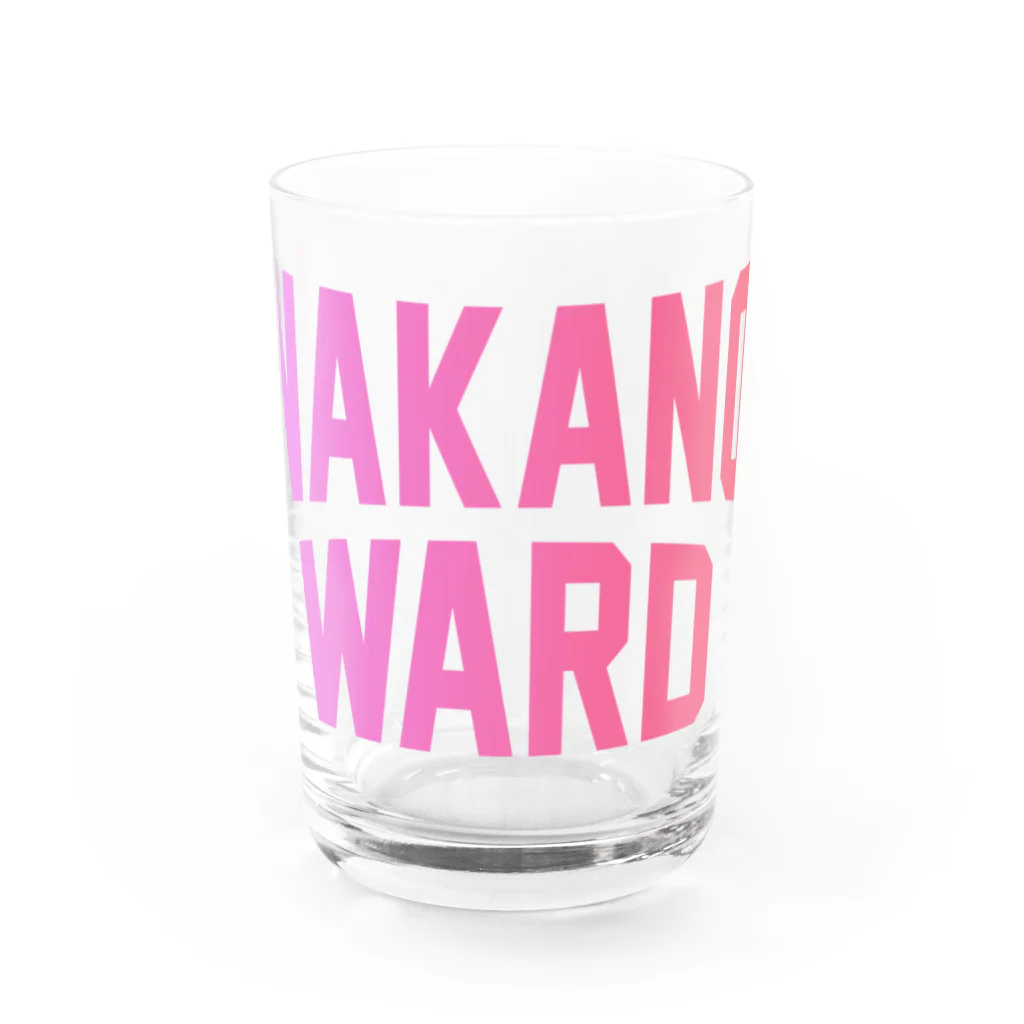 JIMOTOE Wear Local Japanの中野区 NAKANO WARD Water Glass :front