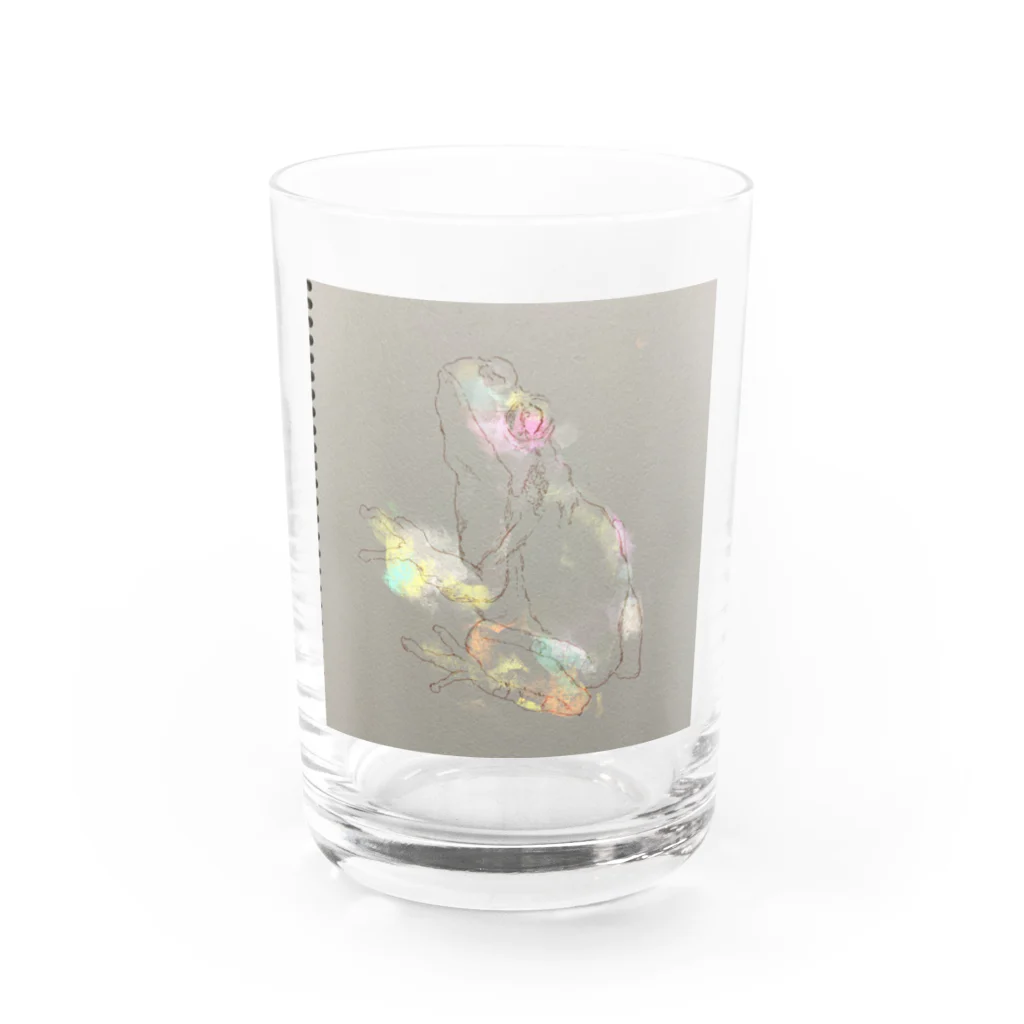 gogoghgogoのカエルくん Water Glass :front