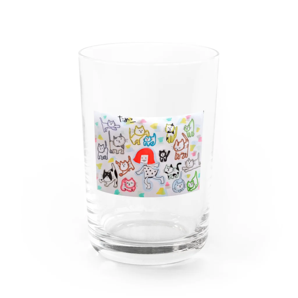 ためこ部屋のねこねこ探検 Water Glass :front