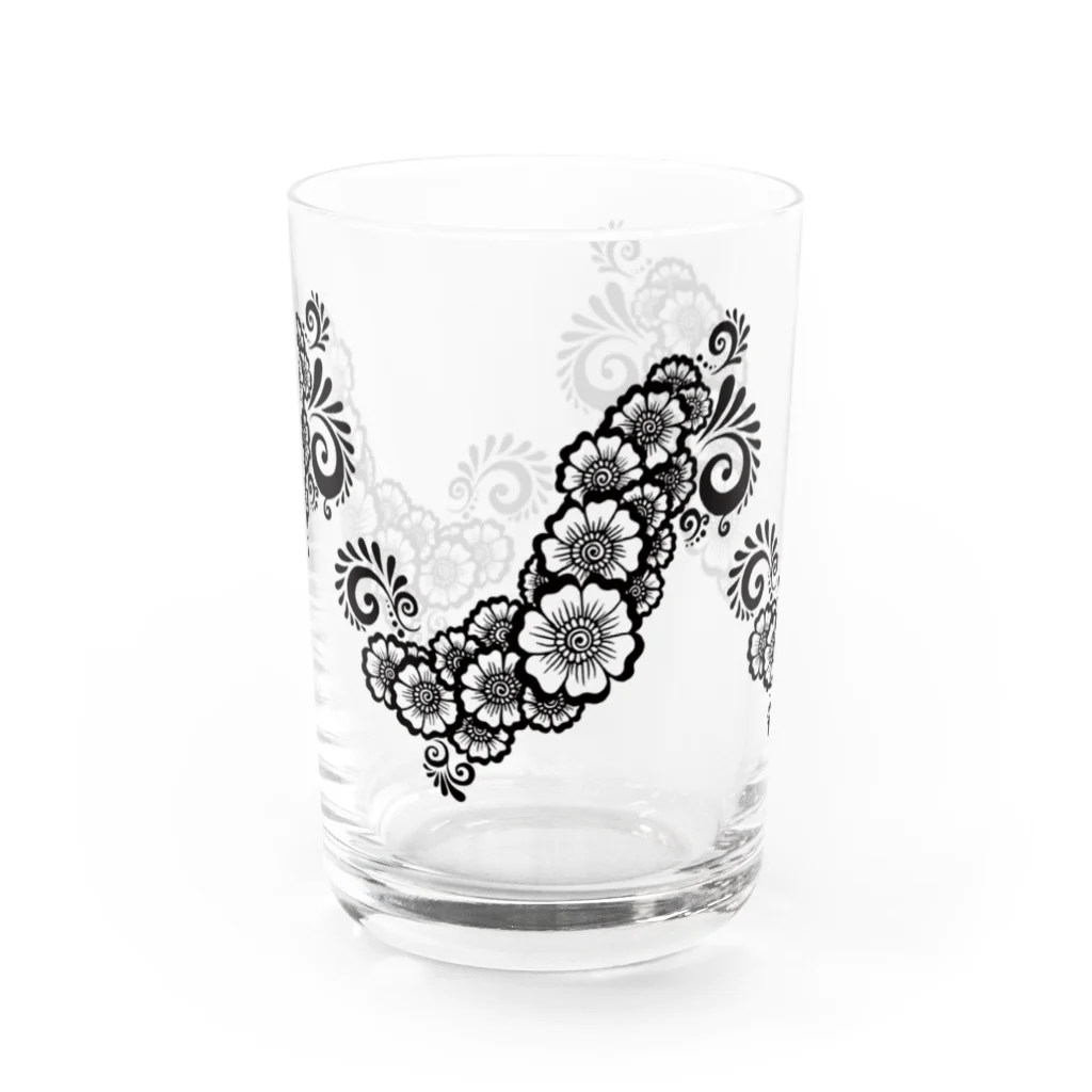 mamiko_sのHenna flower② Water Glass :front