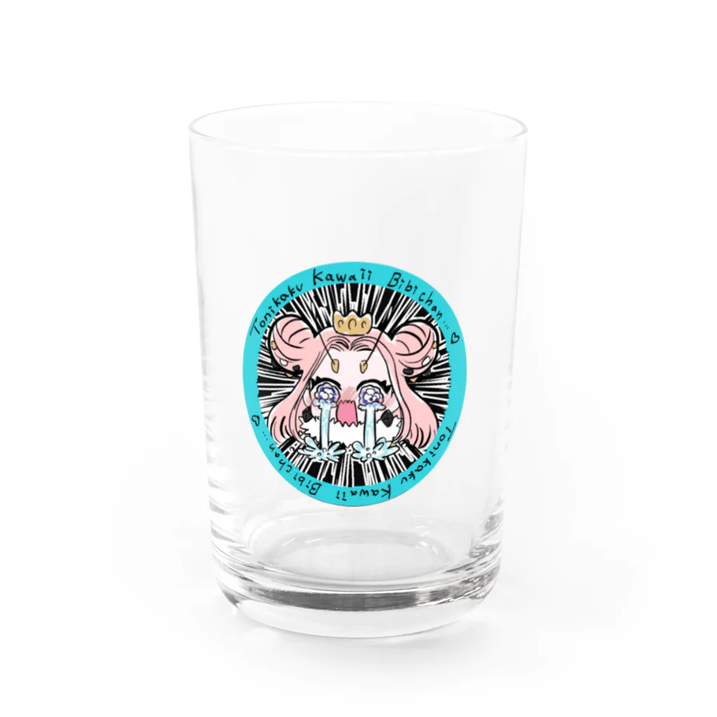 びびハウスの号泣びびちゃん Water Glass :front