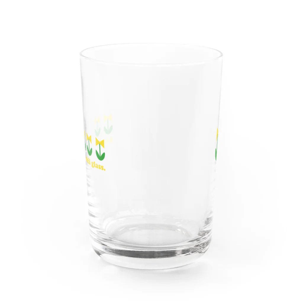 三津井 ちるこのkiyoku tadashii glass. グラス前面