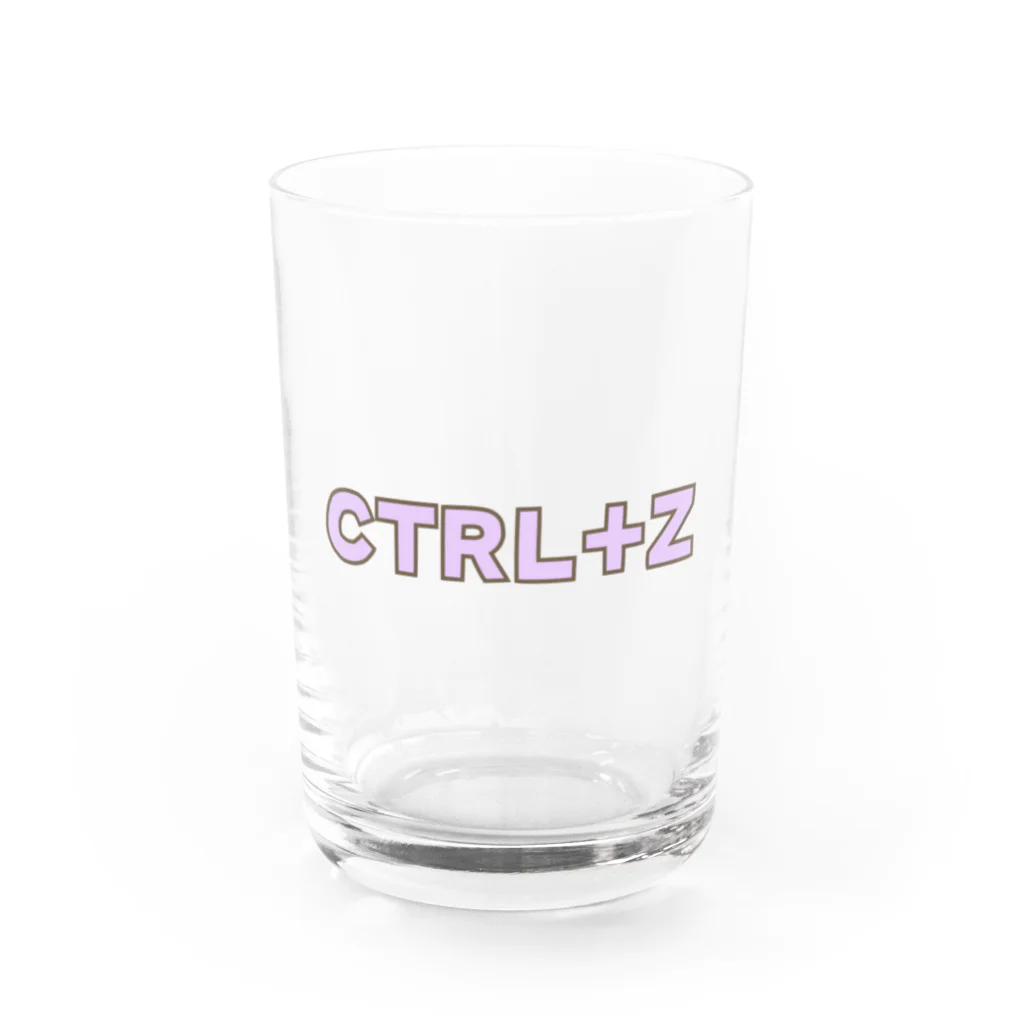 アトリエかののCTRL+Z 取り消し　元に戻す Water Glass :front