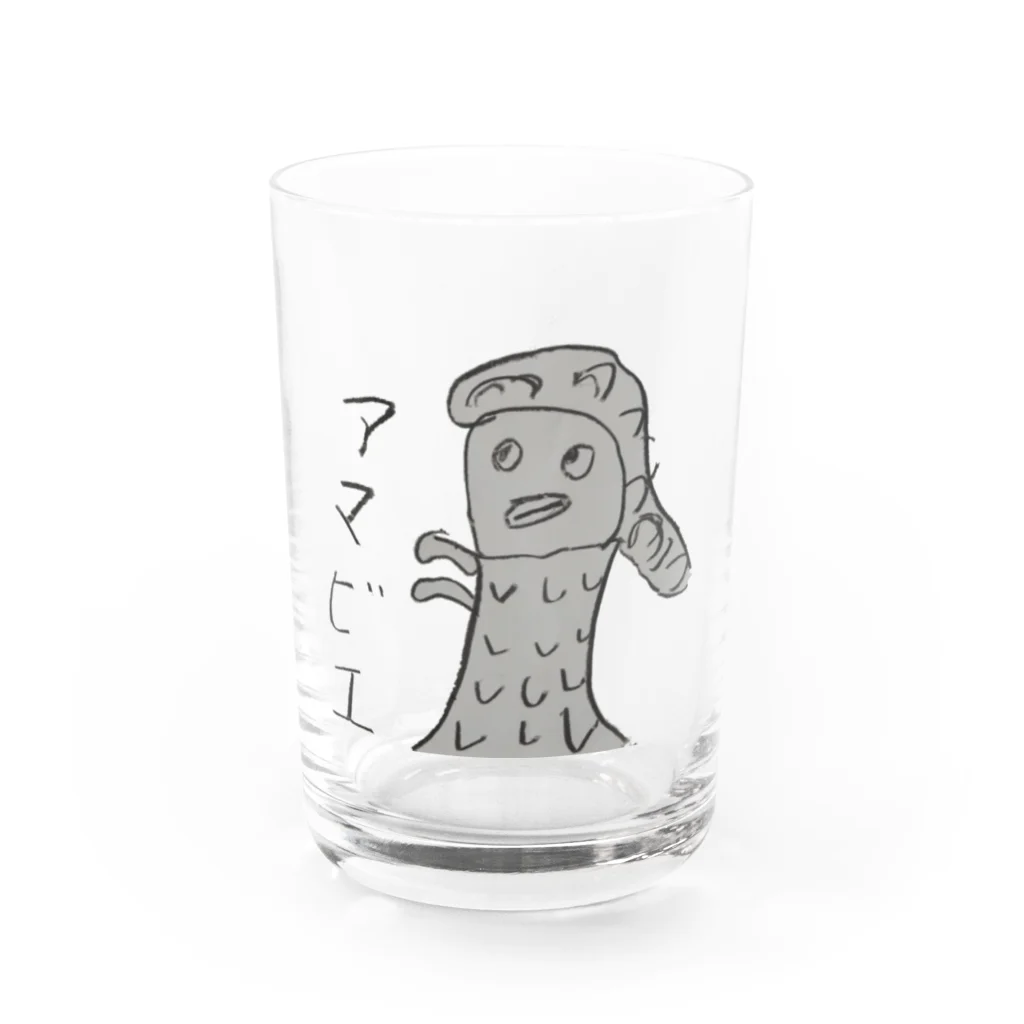 真奈美のアマビエ Water Glass :front