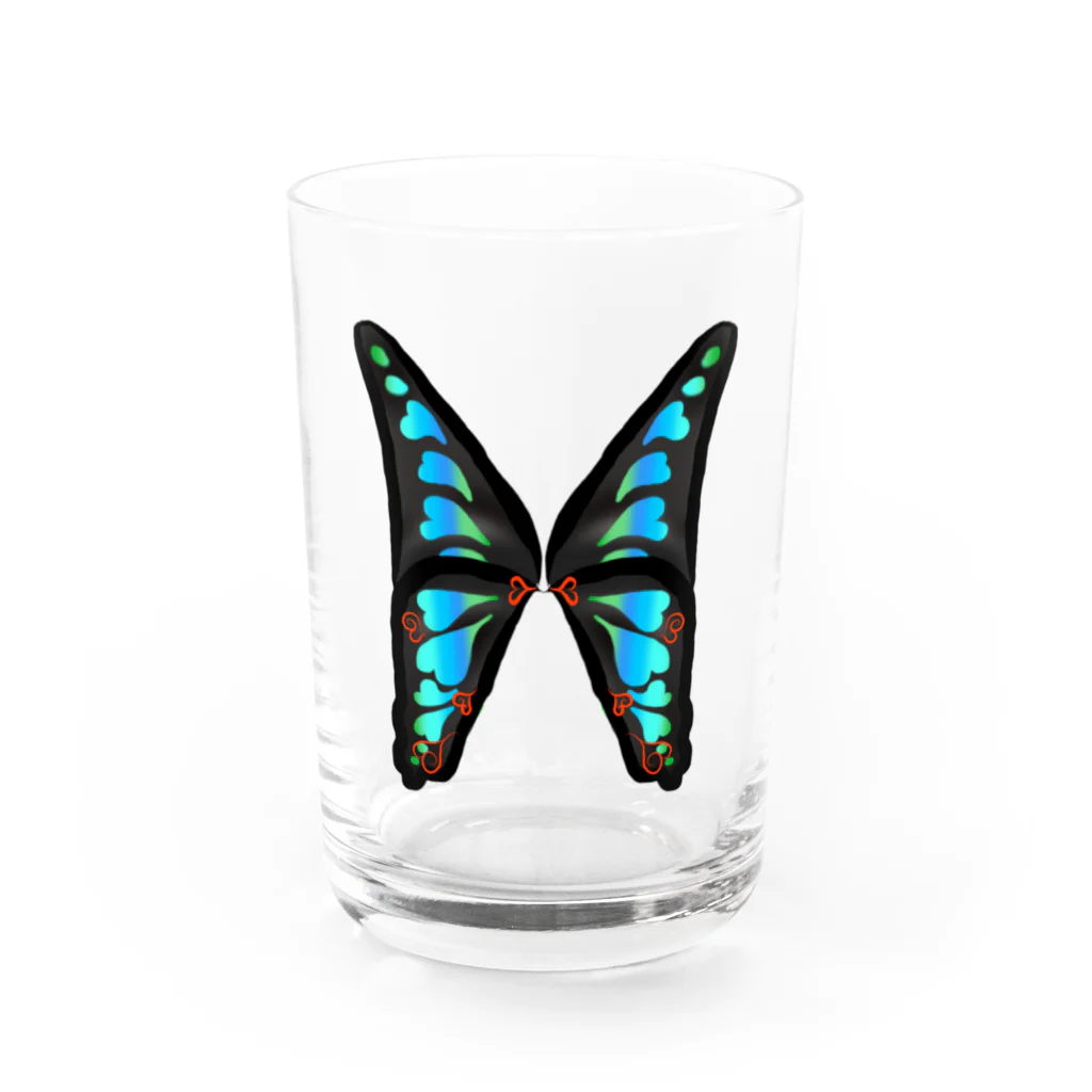 ニムニムのお部屋のちょうちょ Water Glass :front