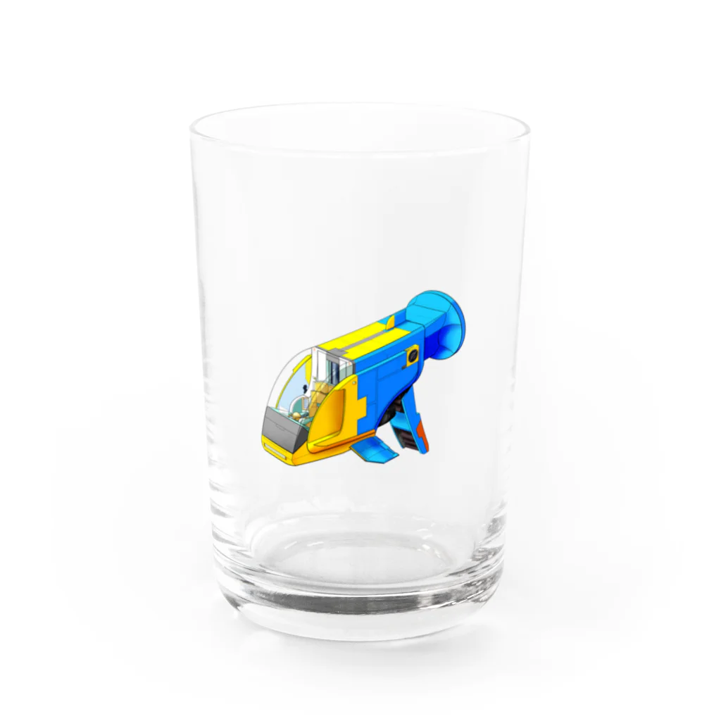 PoooompadoooourのGUPPY(ブルーネオンタキシード) Water Glass :front