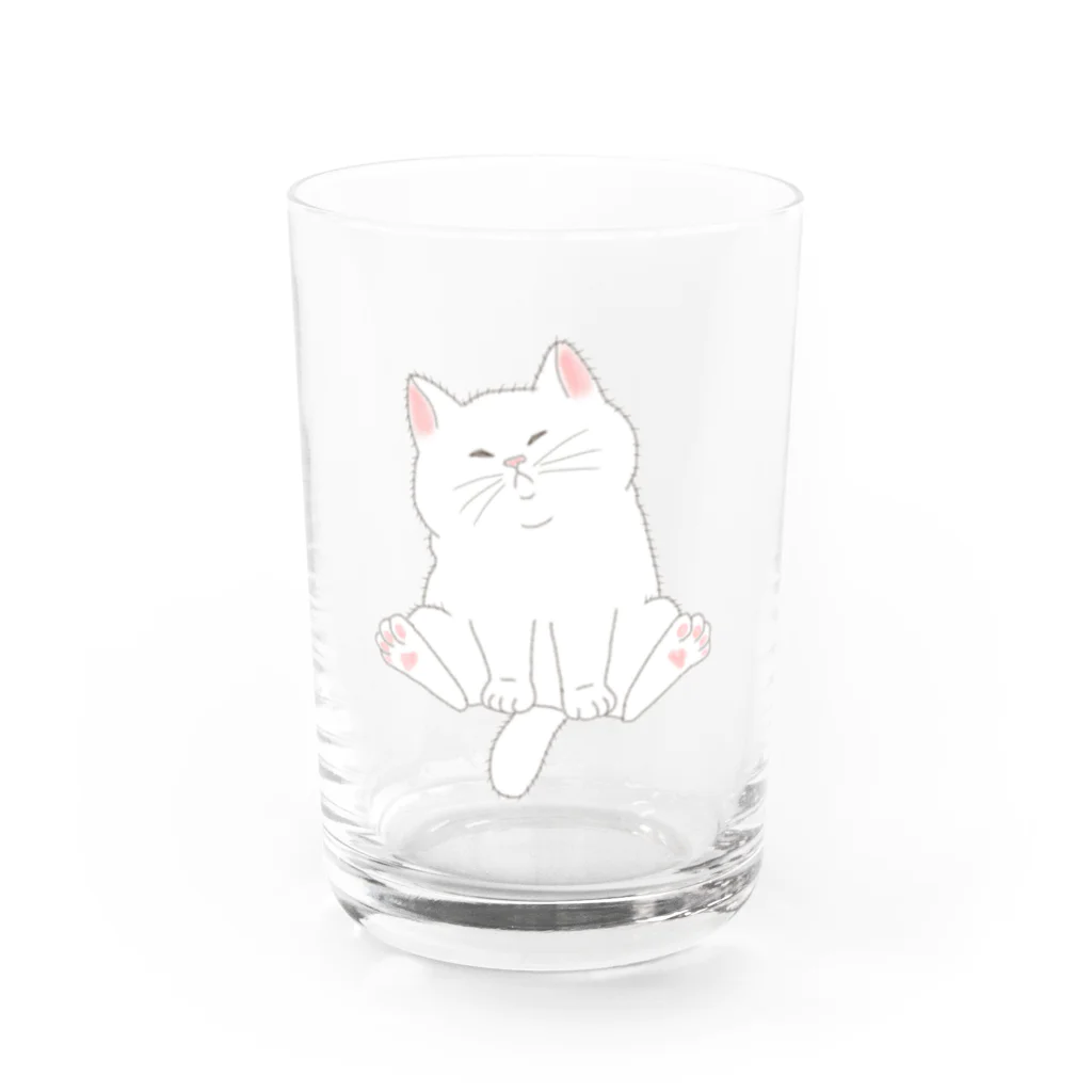 ちなこ☆動物にも愛をのもっちり猫 Water Glass :front