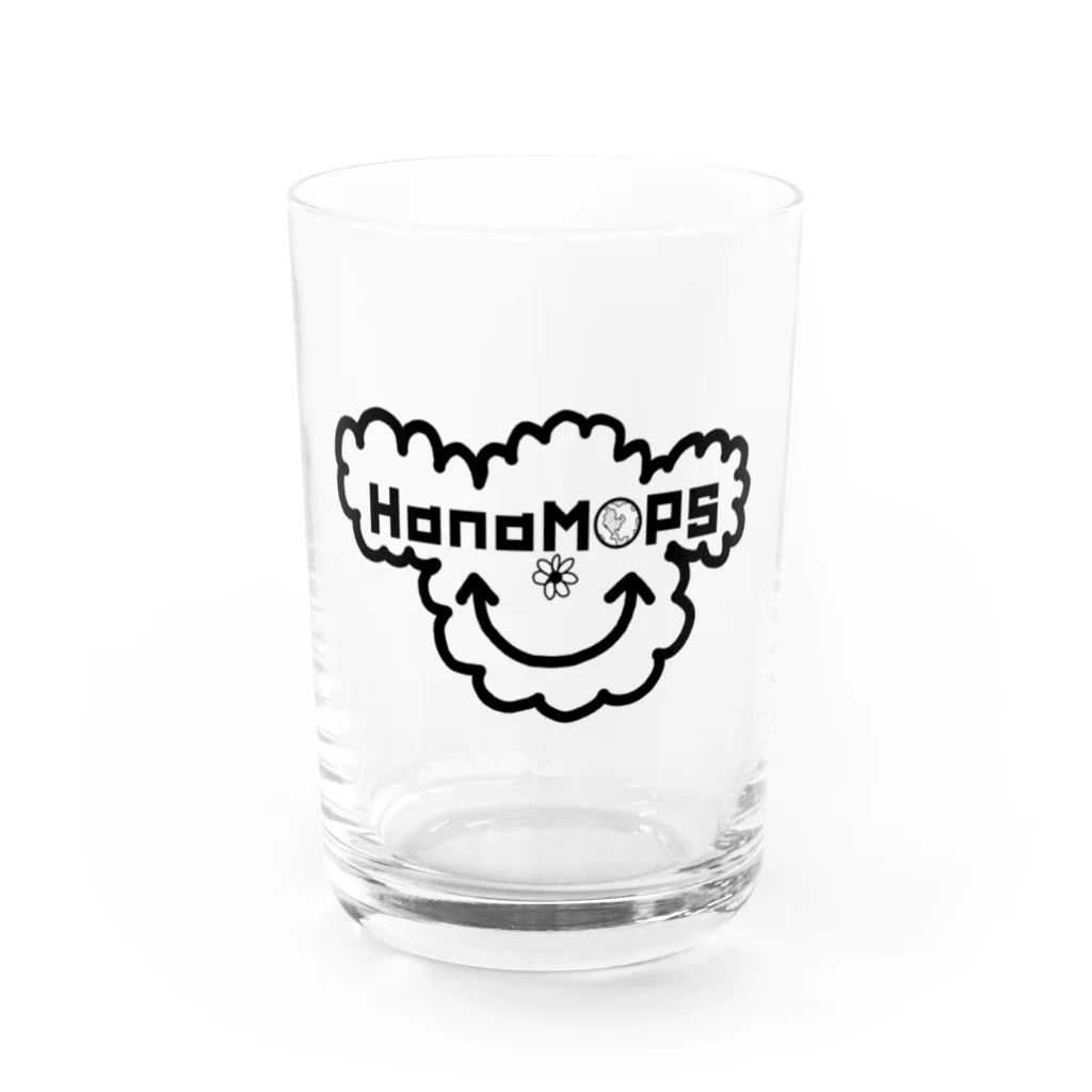 ☆もふらぼVillage☆のHanaMoPSのロゴ Water Glass :front