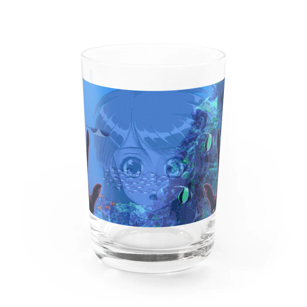 ぶち (Commissions Open)の水族館 Water Glass :front