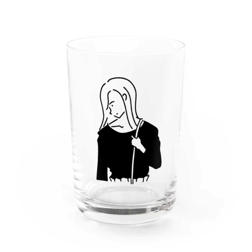 AliviostaのGirl ガール #4イラスト Water Glass :front