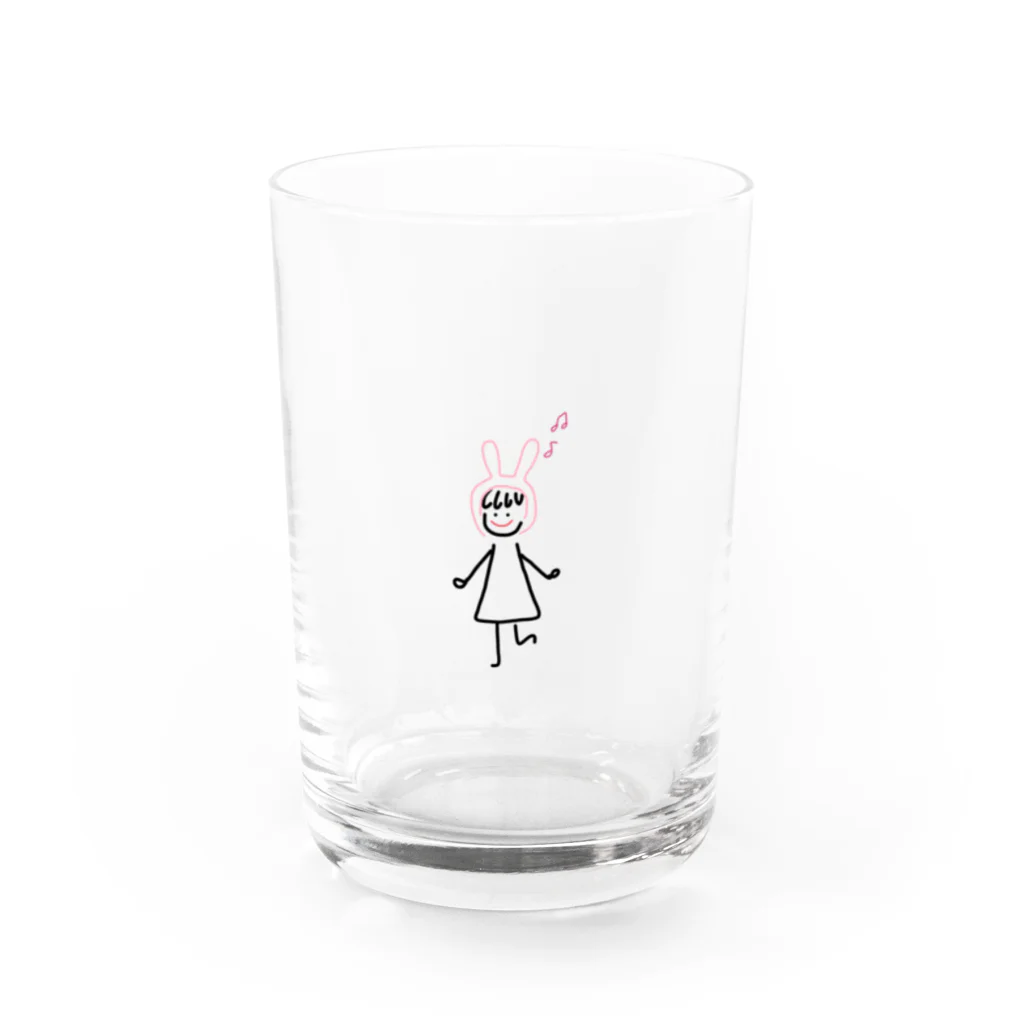 petrouchkaの着ぐるみわか子ちゃん Water Glass :front