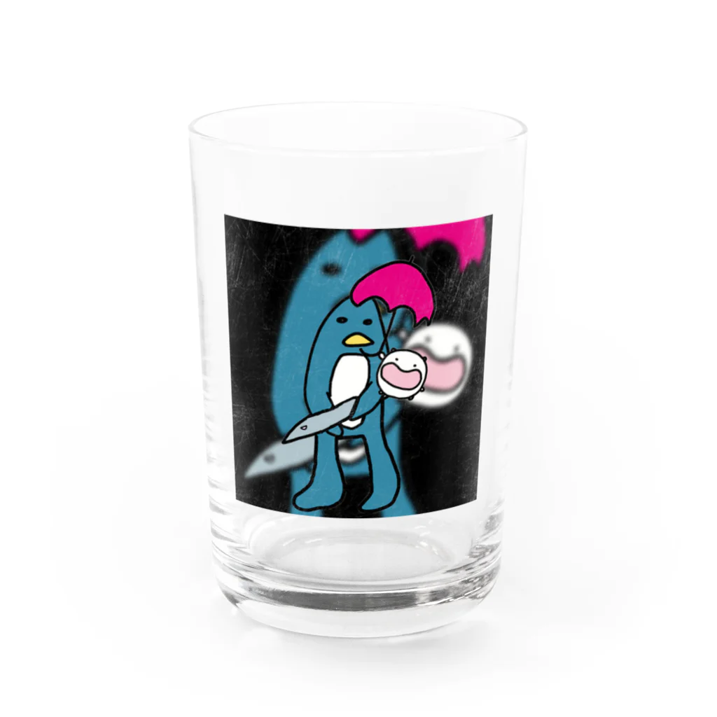 ダイナマイト87ねこ大商会のソルジャーぺんぎんの子守唄(ララバイ) Water Glass :front