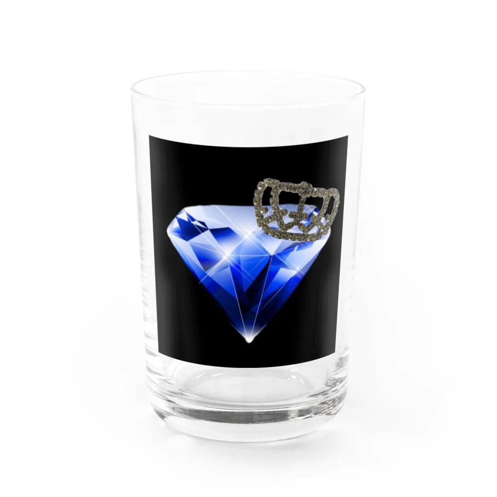 えみ オリジナルグッズのダイヤモンドクラウン Water Glass :front