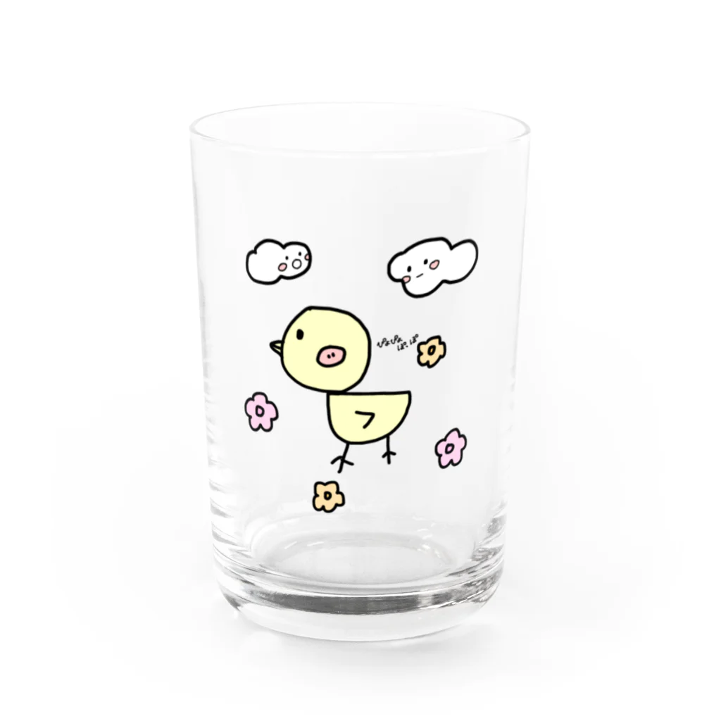 うなチッチのぴよぴよぽっぽ Water Glass :front