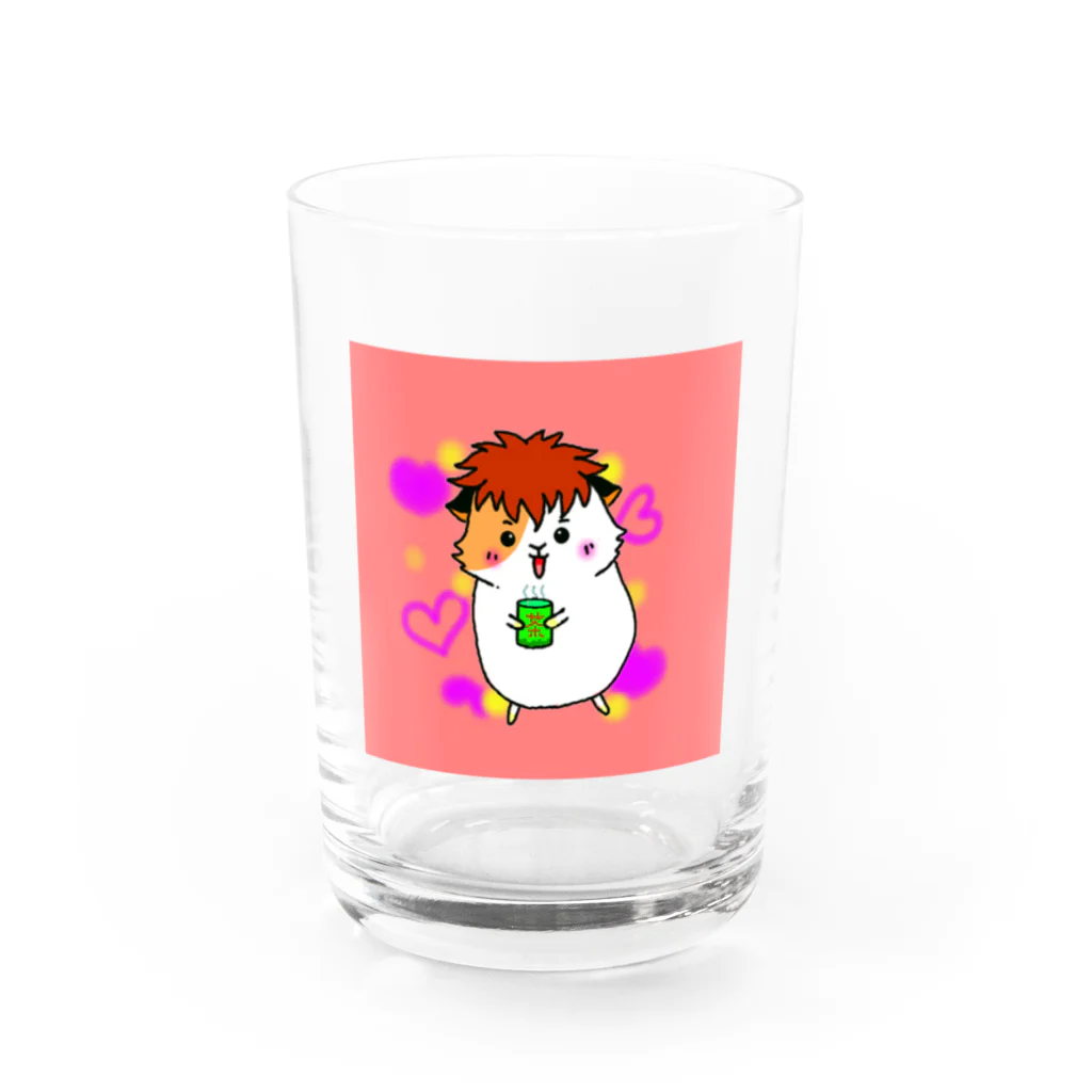 みなまりSHOPのゆかいなモルモット Water Glass :front