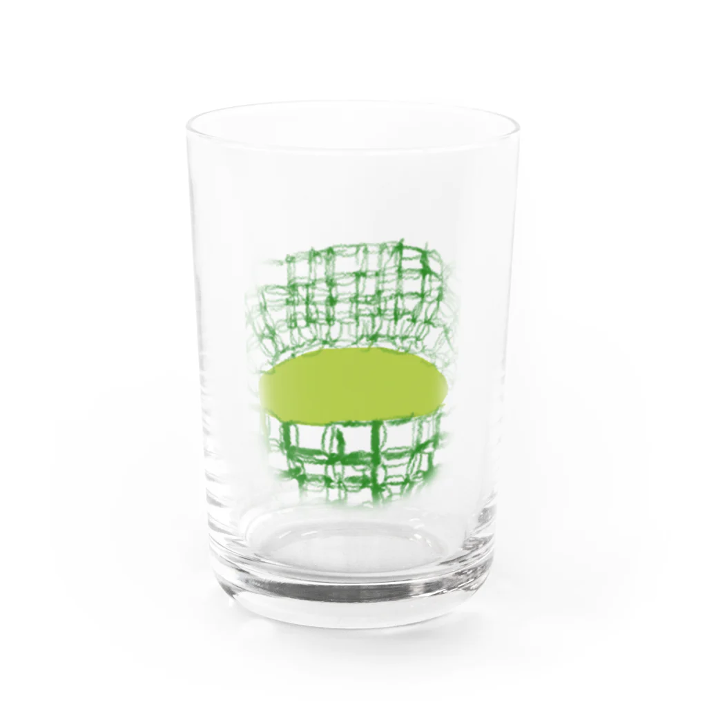 犬吠え商店の抹茶 Water Glass :front