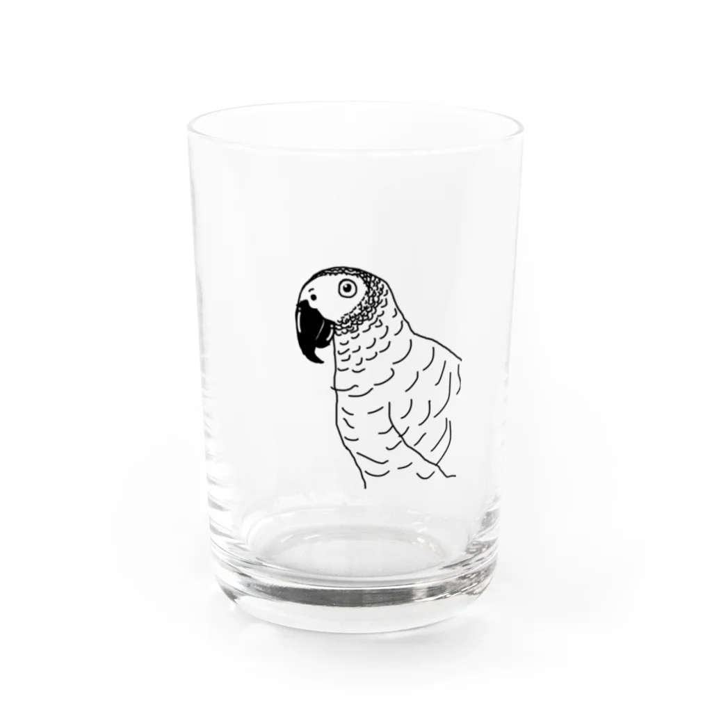 死体寝取りマンのヨウムくん Water Glass :front