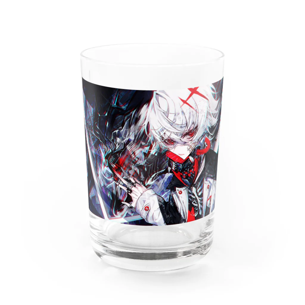 村カルキのBLACK２ Water Glass :front