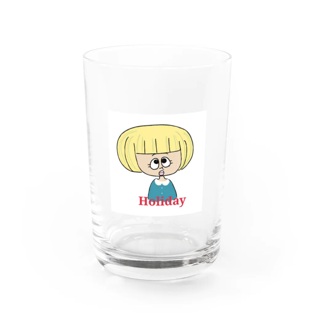 gu-nyanのHoliday Water Glass :front