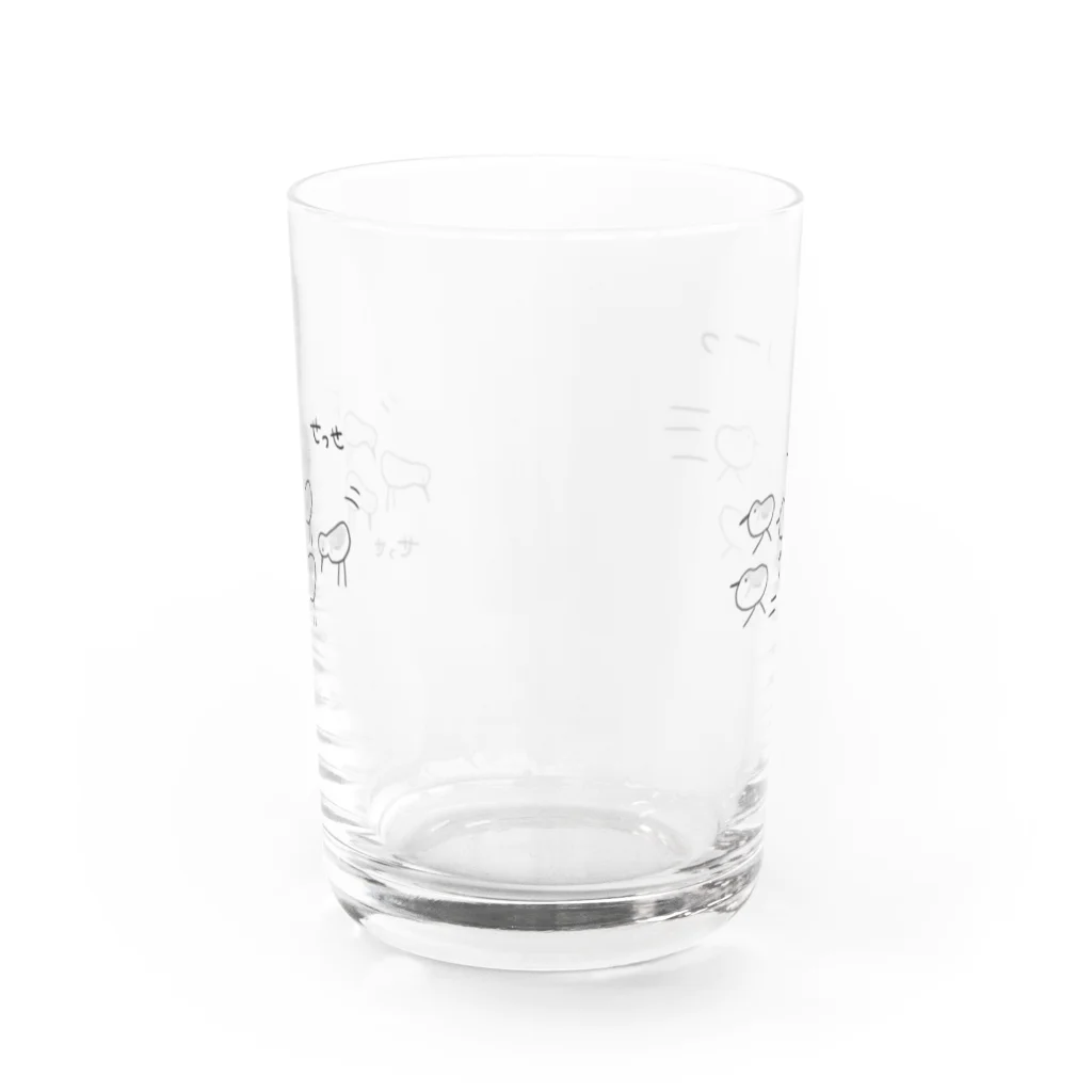 minatoriのミユビシギの動き Water Glass :front