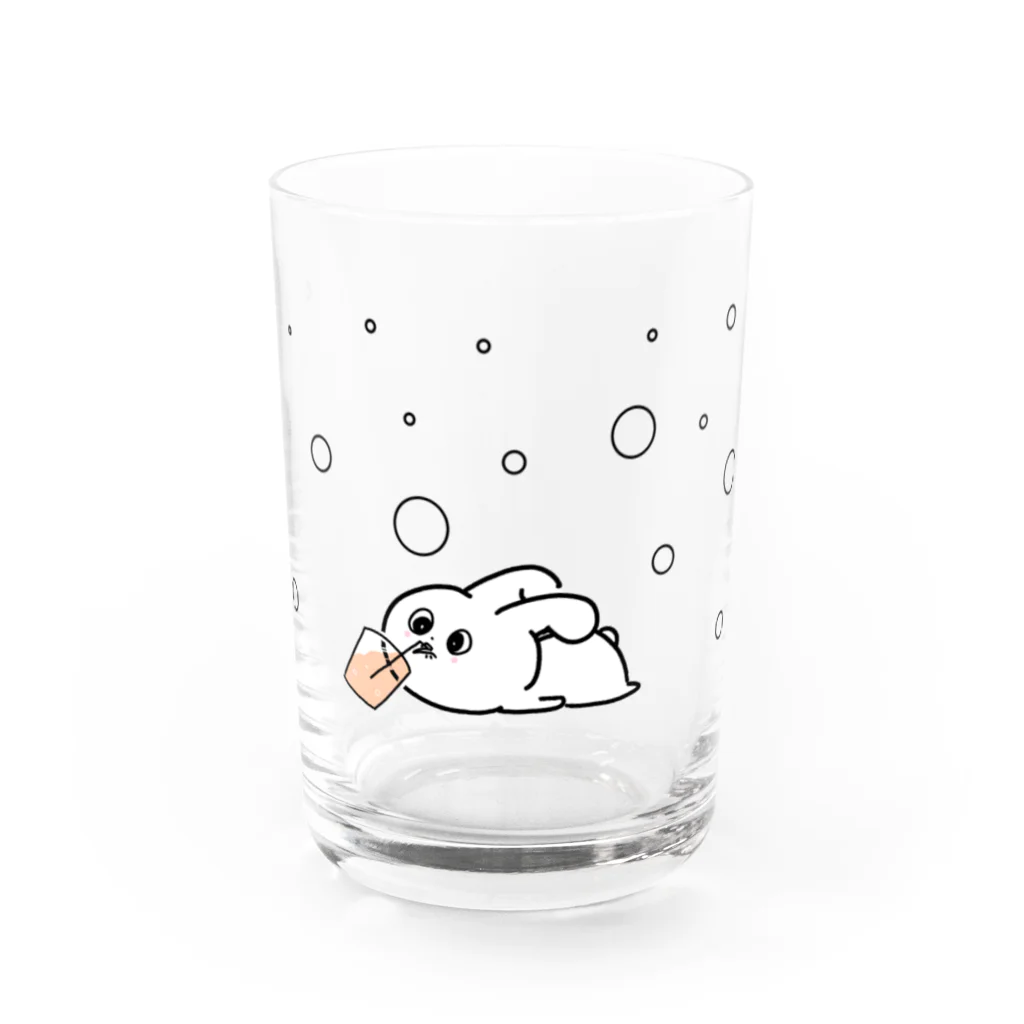 がんばれないおみせ。の手は使わないこっぷ。 Water Glass :front