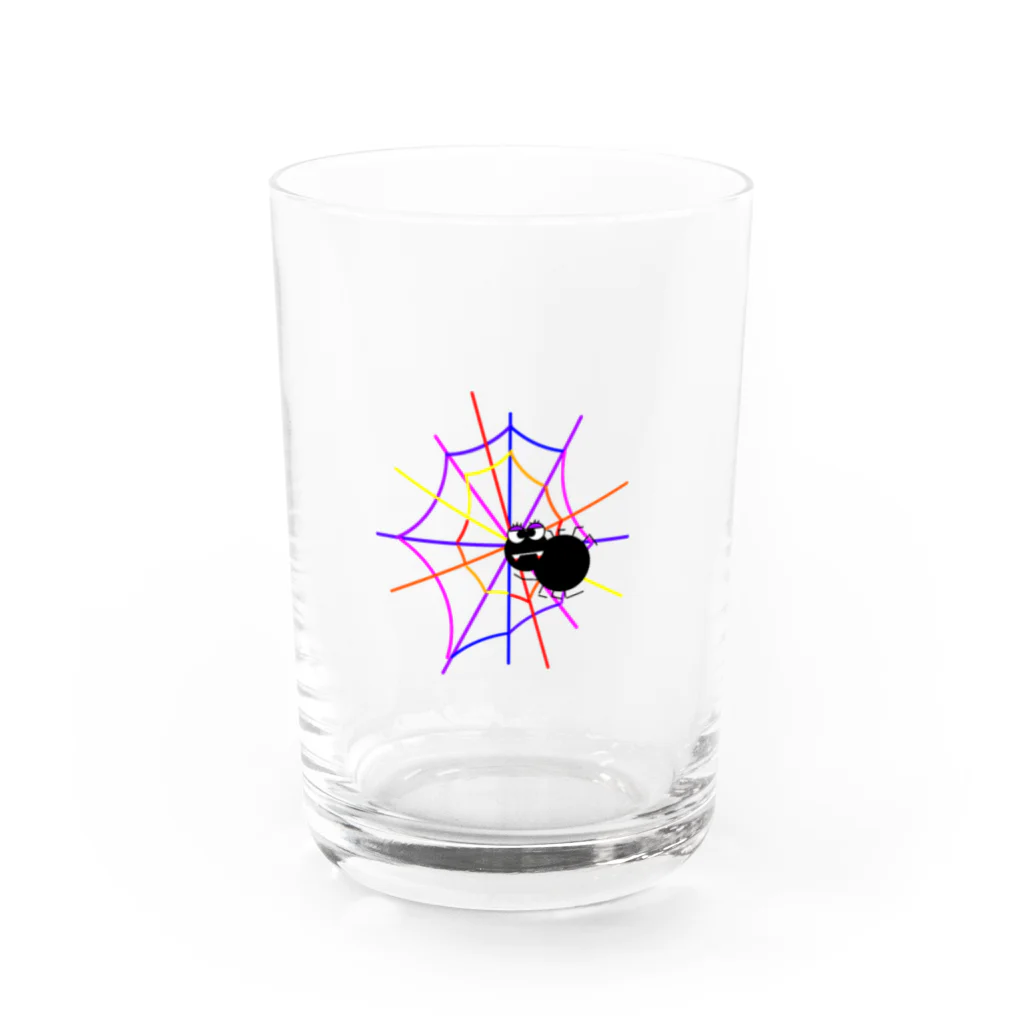 gu-nyanのカラフル蜘蛛の巣 Water Glass :front