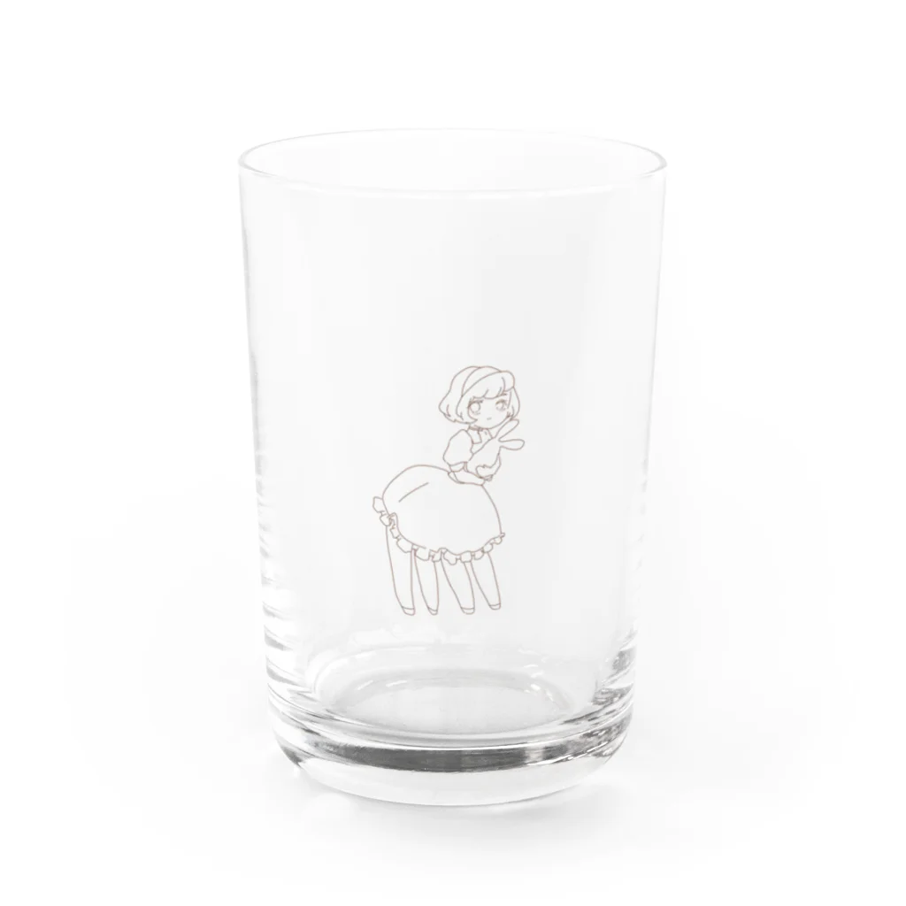 mosomosopanのふしぎの森のポコポコたん Water Glass :front