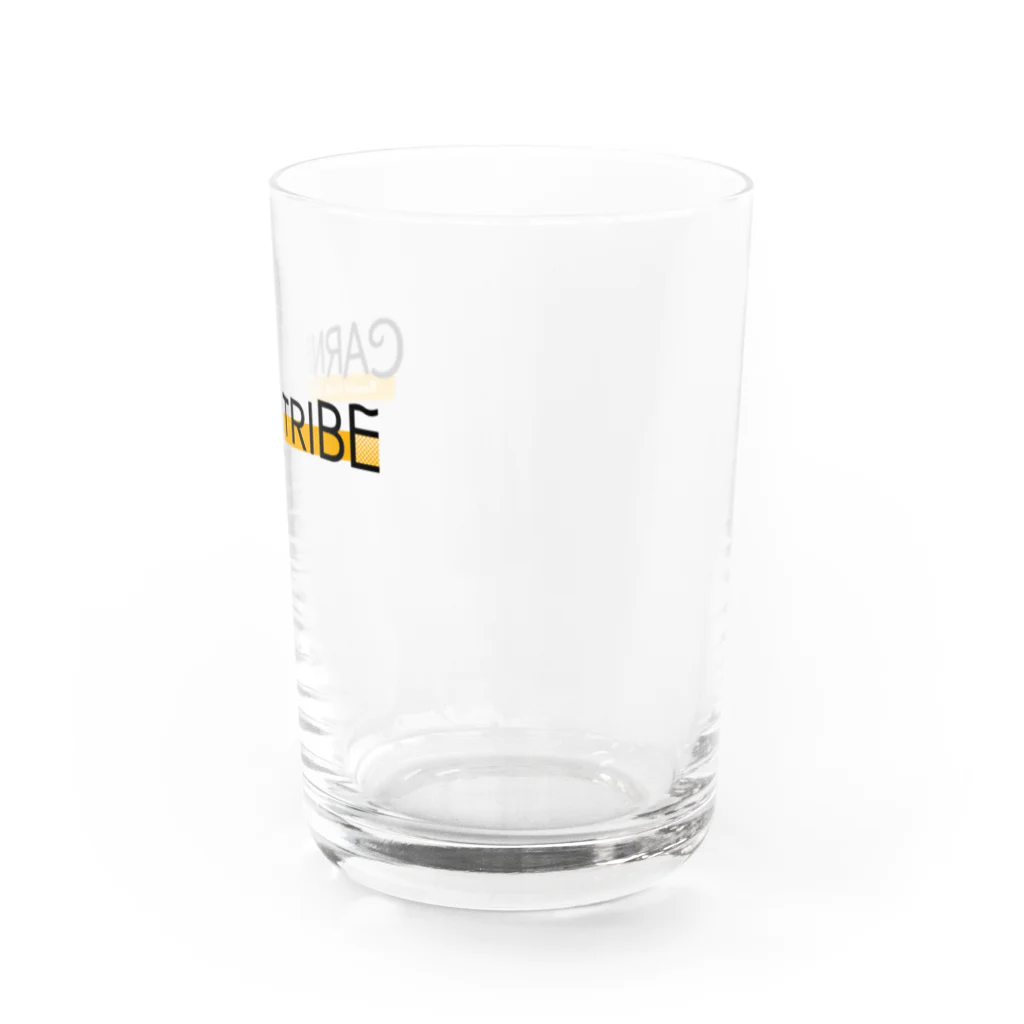 CarneTribe second カルネトライブセカンドクラフトビアバーのCarneTribe カラーロゴ グラス Water Glass :front