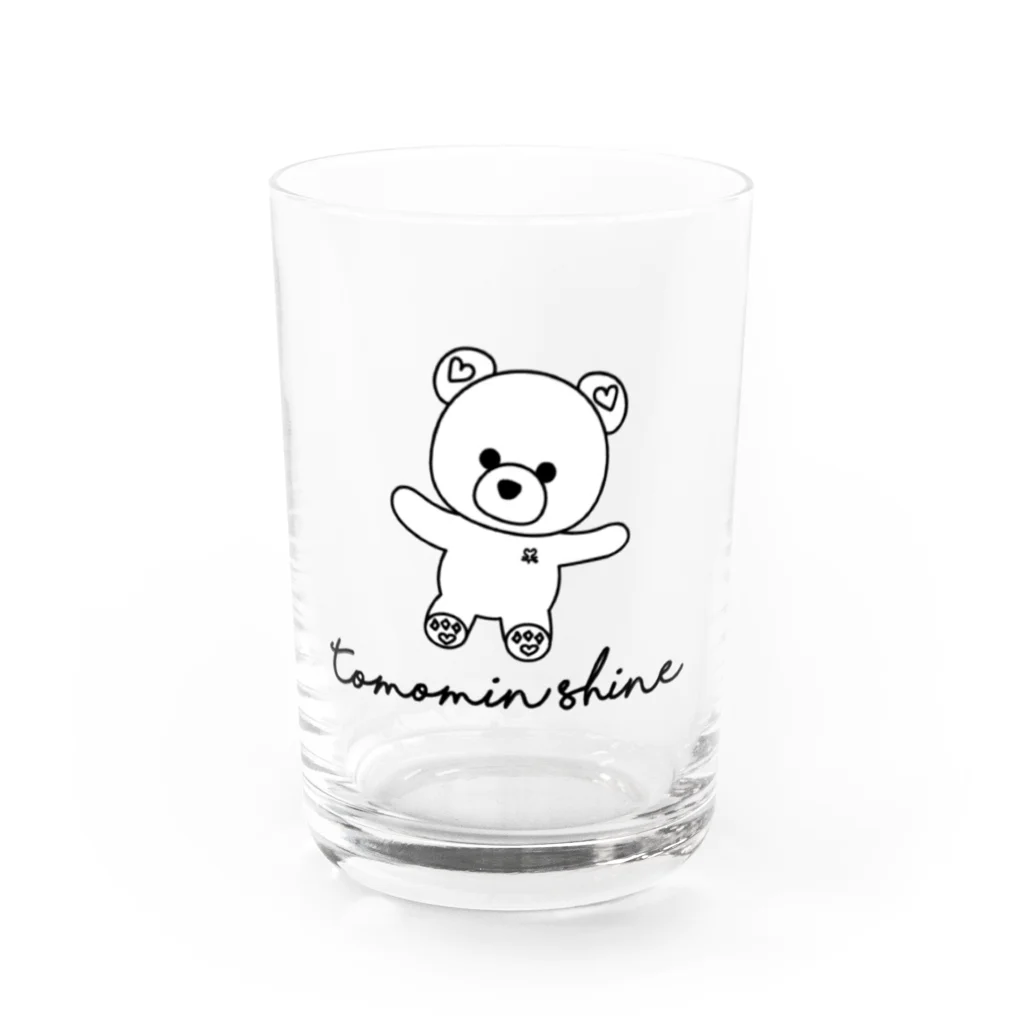 ともみん🐻💖のくまさんコップさん Water Glass :front