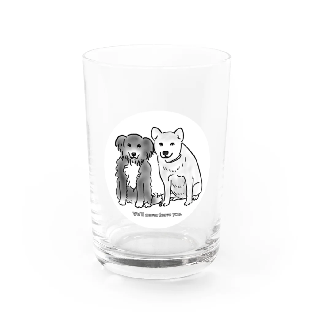 鈴神楽工房のラブ犬さん Water Glass :front