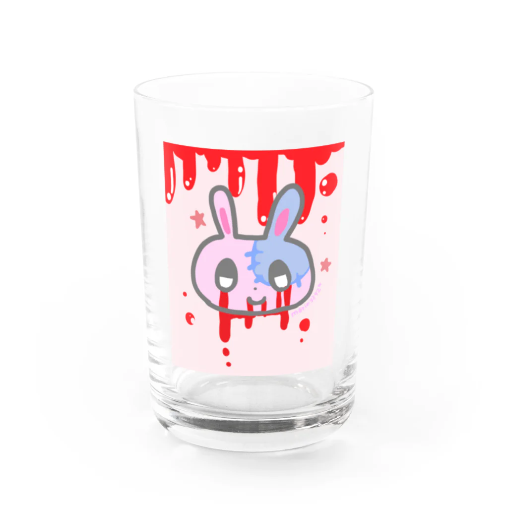 （猫）マリン製作所の血濡れグラスとくべつへん Water Glass :front