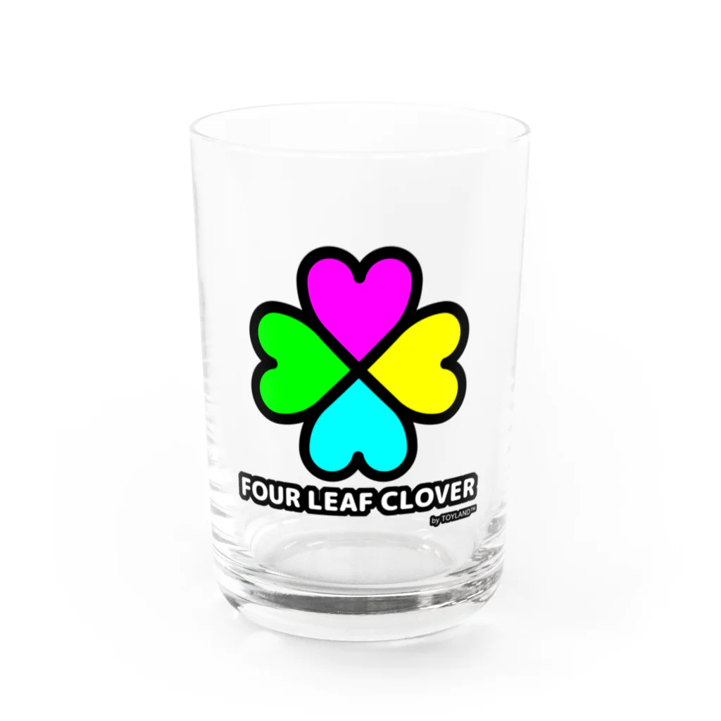 カワイイ オシャレ ポップ な TOYLANDのTOYLAND 四つ葉のクローバー Water Glass :front