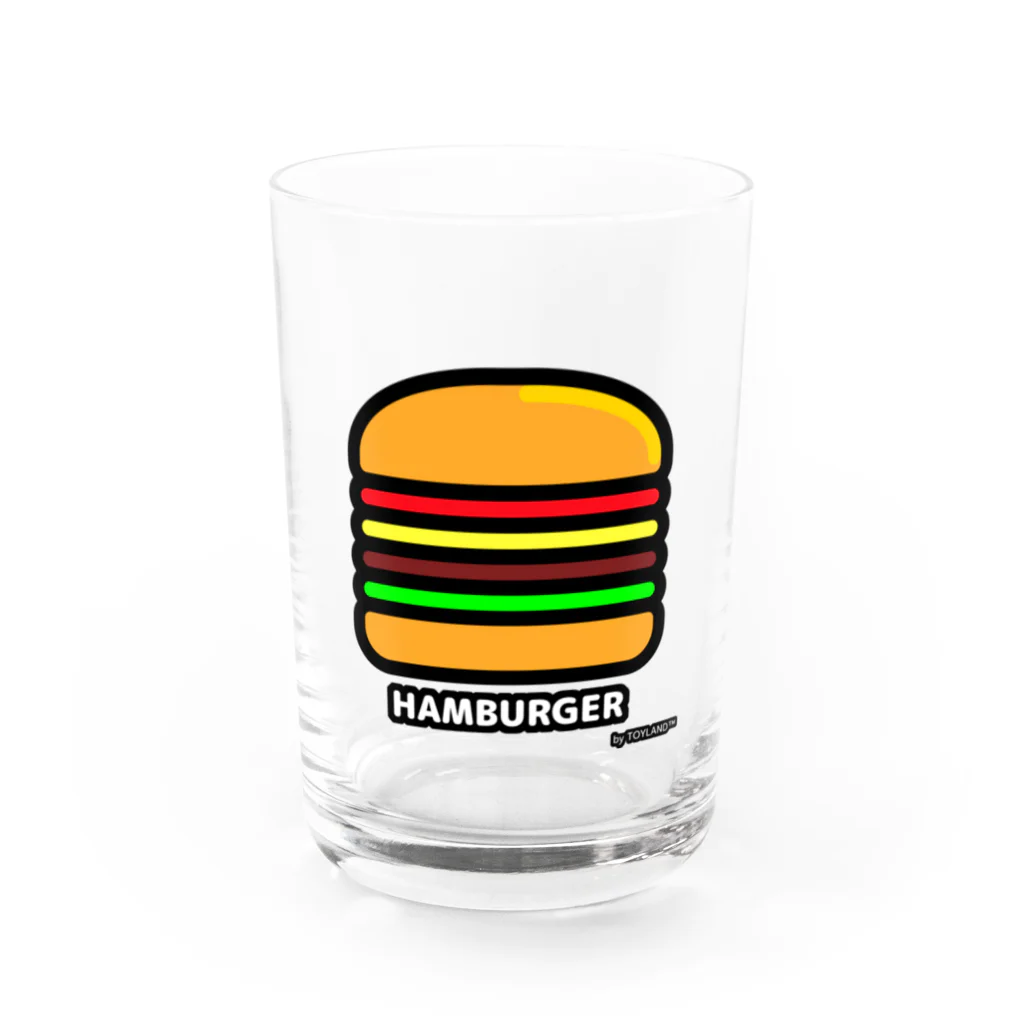 カワイイ オシャレ ポップ な TOYLANDのTOYLAND ハンバーガー Water Glass :front