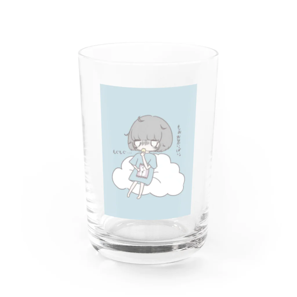 蒼野のゆる鬱少女(食ver.) Water Glass :front