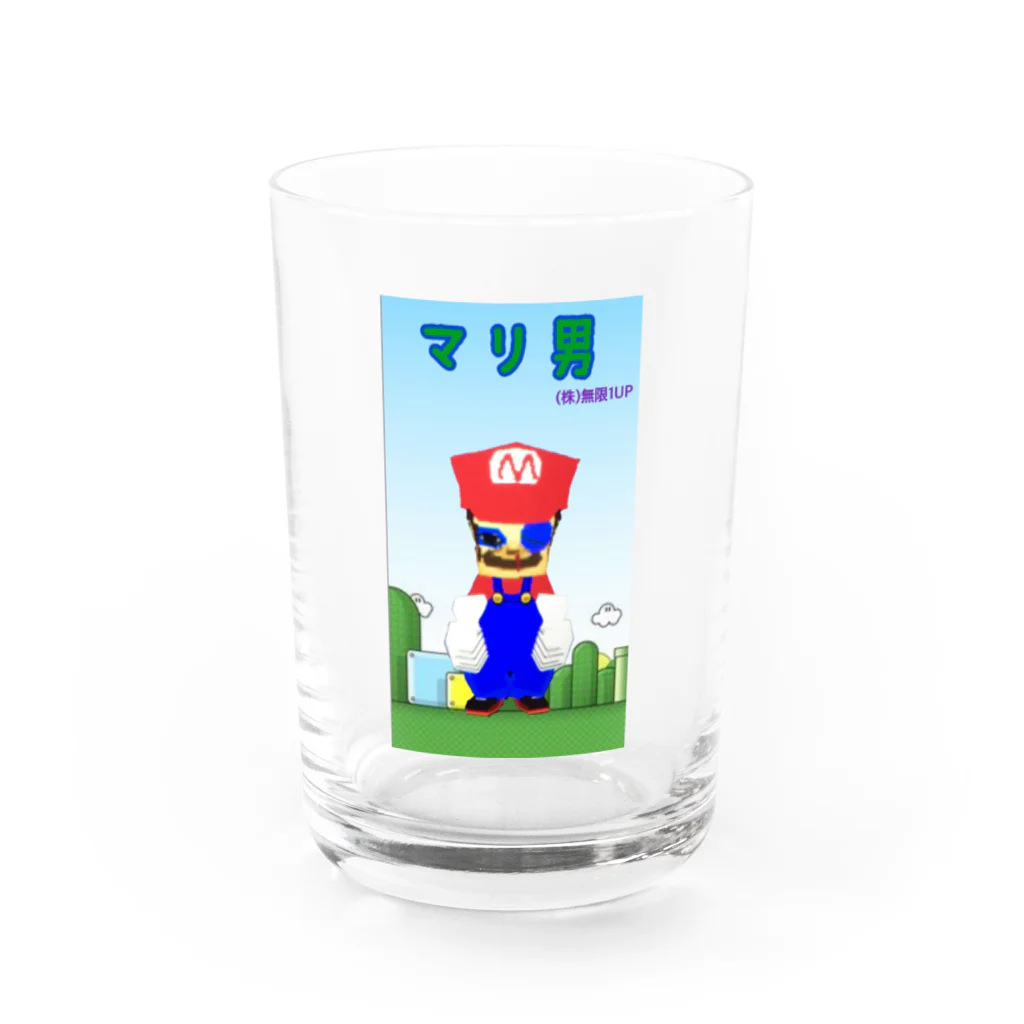 無限1UPの無限1UP Water Glass :front