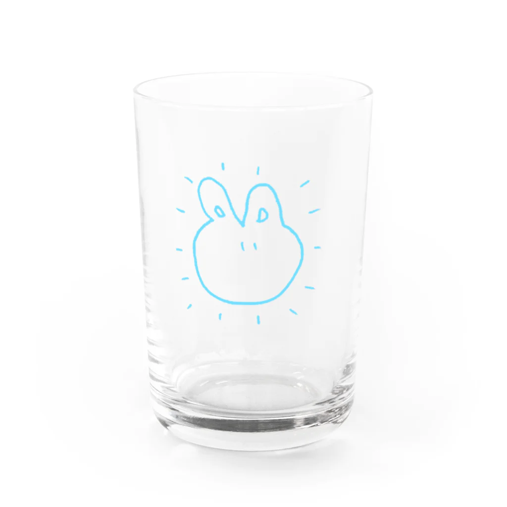 ハッピーメンヘラカンパニーのみずいろうさぎ Water Glass :front