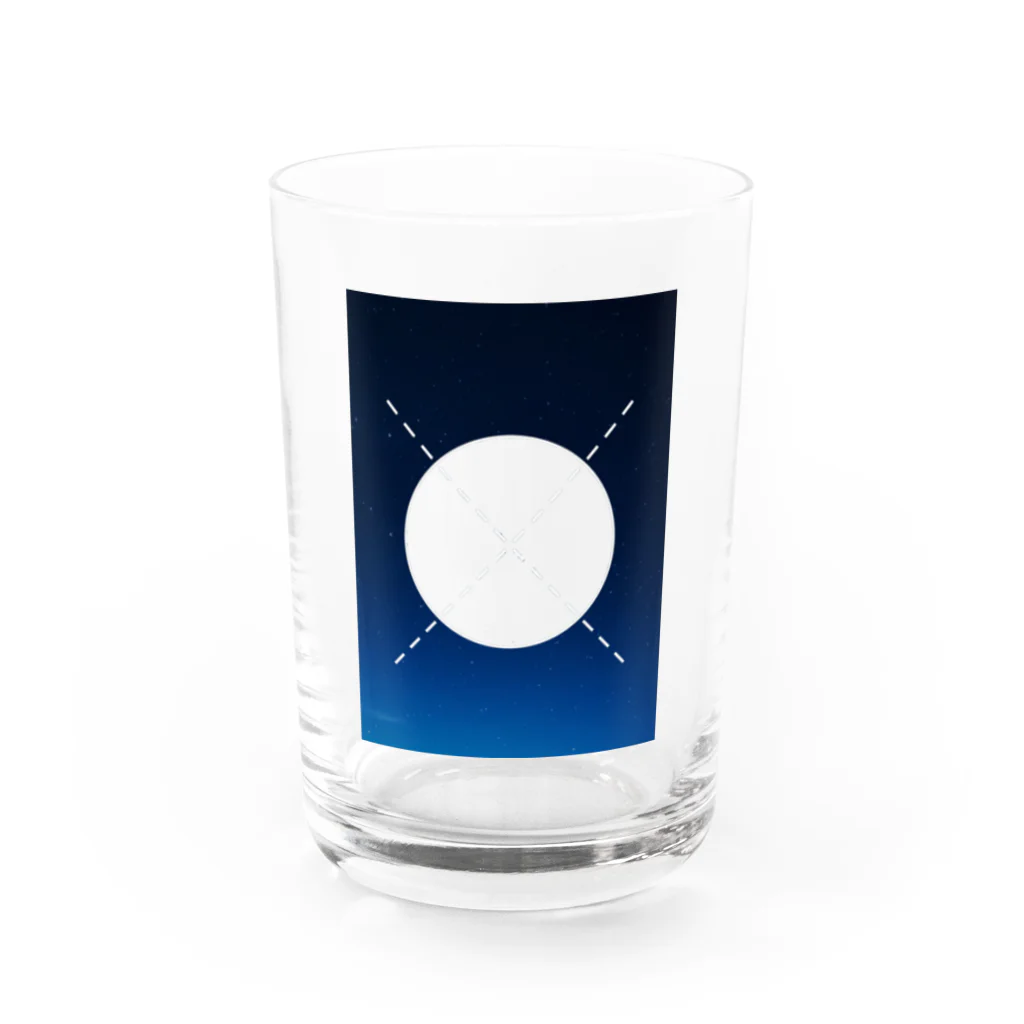 You_suzuriの宇宙切り抜き Water Glass :front