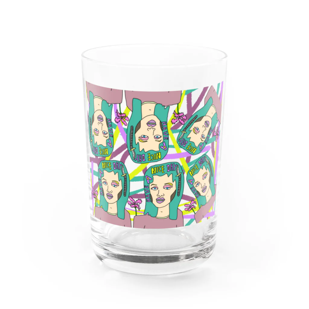 Msto_market a.k.a.ゆるゆる亭のHave a nice day ! Water Glass :front