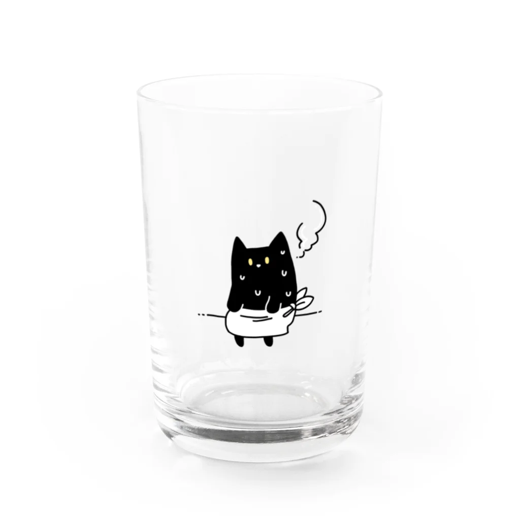 ﾁｬｿの巣のサウナねこちゃん Water Glass :front