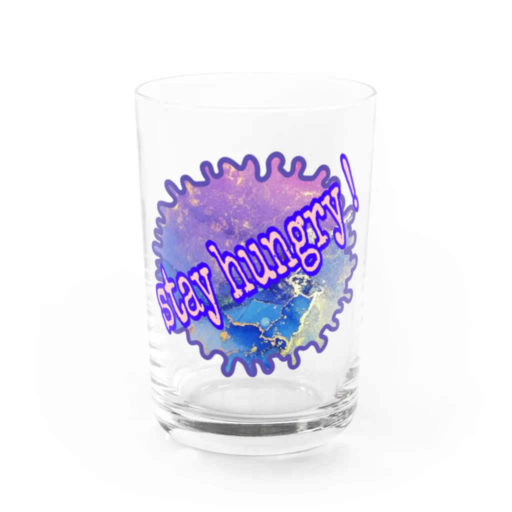 Kiyoka_artのハングリーでいろ❗ Water Glass :front