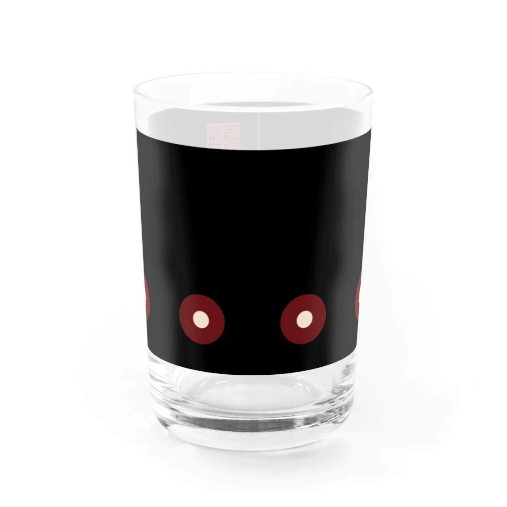 Rigelの蛇目紋黒羅紗陣羽織柄 Water Glass :front